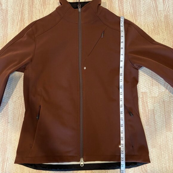 Isis Womens Softshell Jacket Size 10 Brown Wind & Weather Resistant - Picture 9 of 9